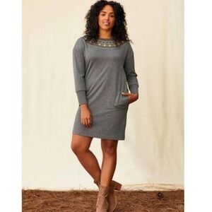 NWT Matilda Jane Just Imagine Cozy Sweatshirt Dress Size Large